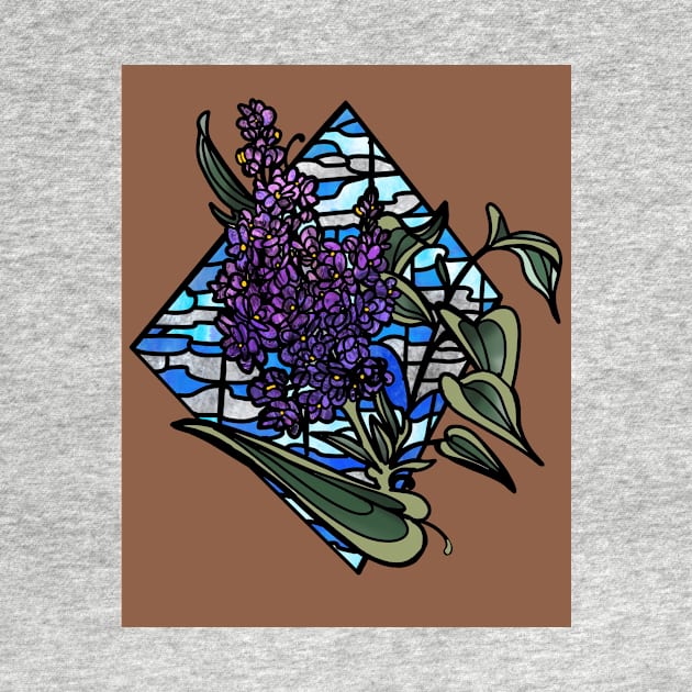 Lilac stained glass by resonanteye